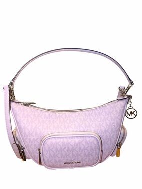 Michael Kors Merritt Small Convertible Pocket Crossbody Bag Lt Quartz Purple NWT